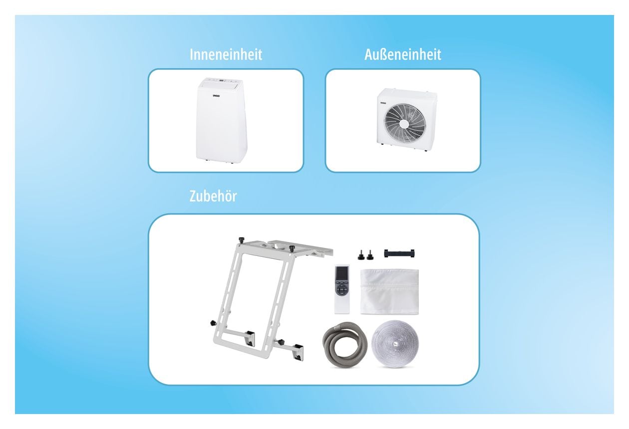 86340 12K Mobiles Split-Klimagerät Mobile Split-Klimaanlage EEK: A+ 