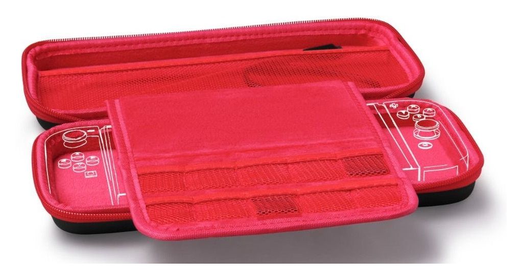 8in1 Zubehör-Set Gaming-Controllergehäuse Nintendo Switch  (Schwarz, Rot) 