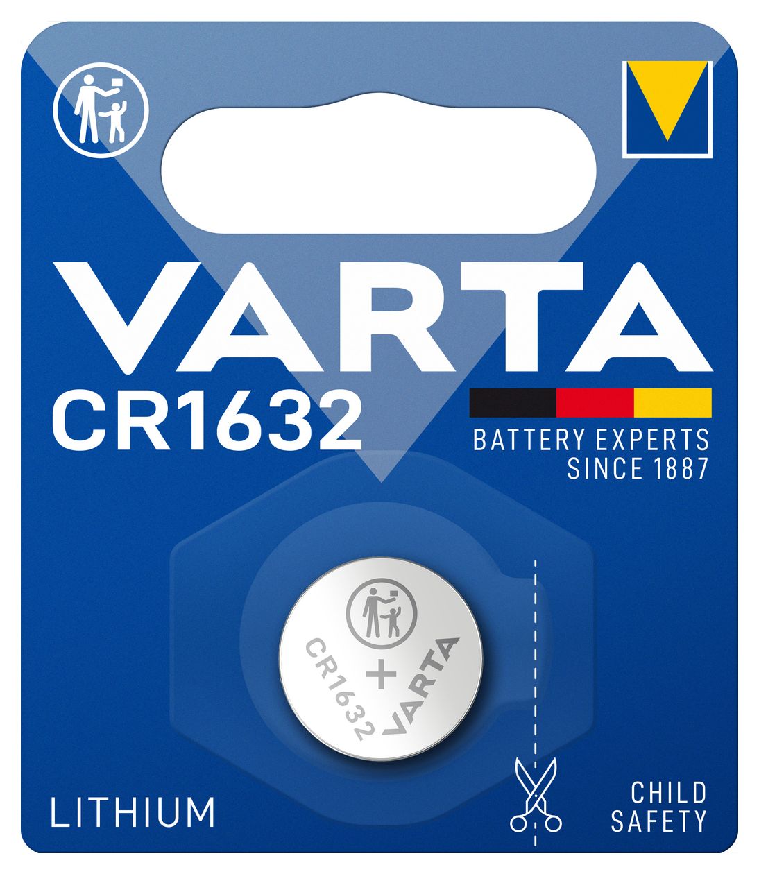 1x 3V CR 1632 