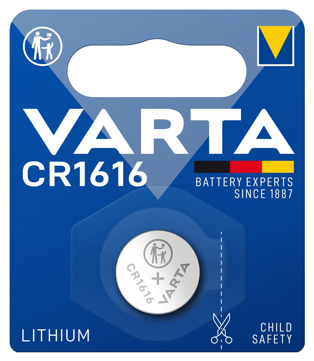 Lithium Coin Knopfzelle CR1616 Lithium 3 V 1 Stück  (Metallisch) 