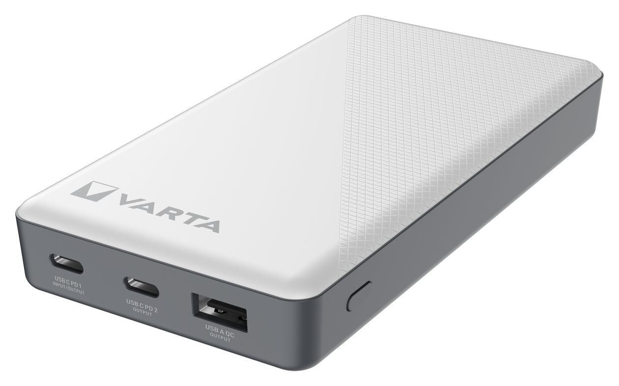 Energy 15000 mAh Powerbank USB Typ-C  (Schwarz, Weiß) 