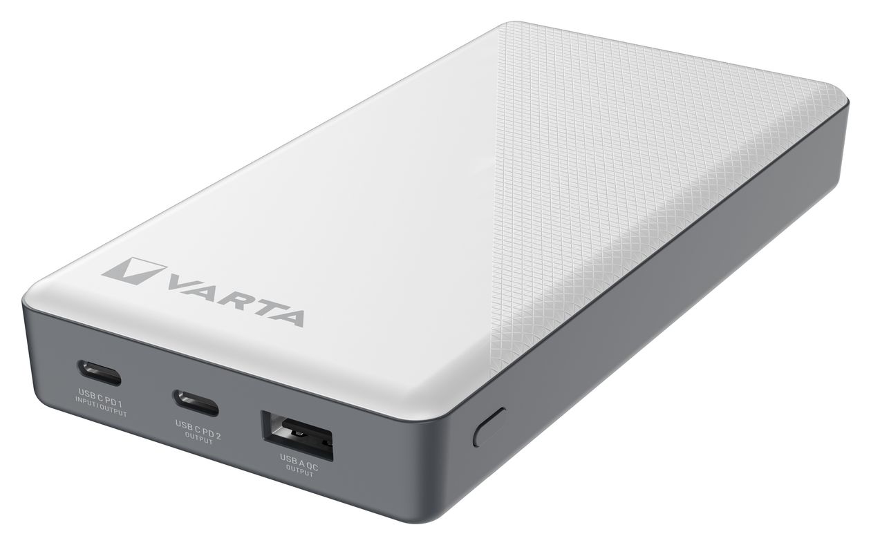 Energy 20000 mAh Powerbank USB Typ-C  (Schwarz, Weiß) 