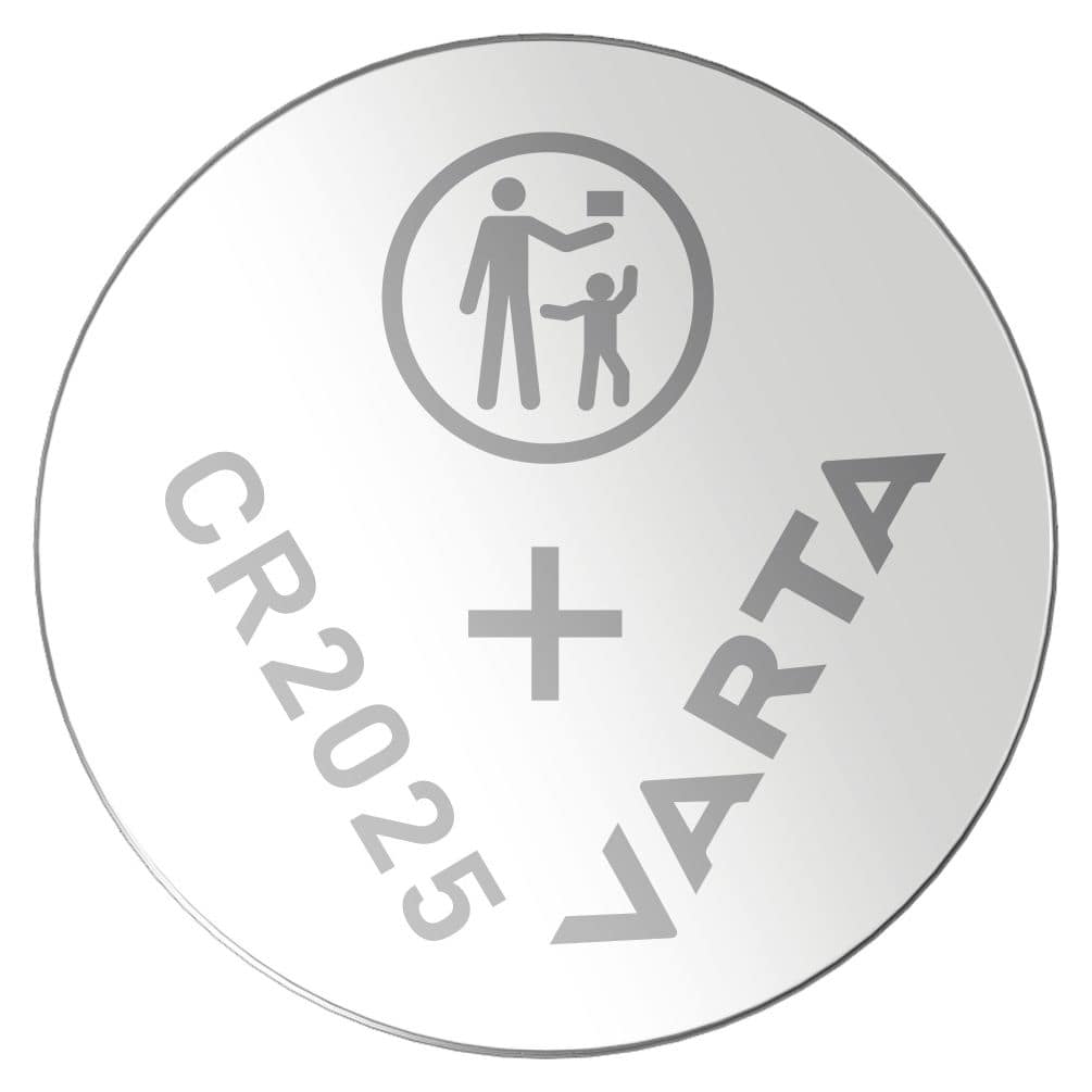 Lithium Coin Knopfzelle CR2025 Lithium 3 V 2 Stück  (Metallisch) 