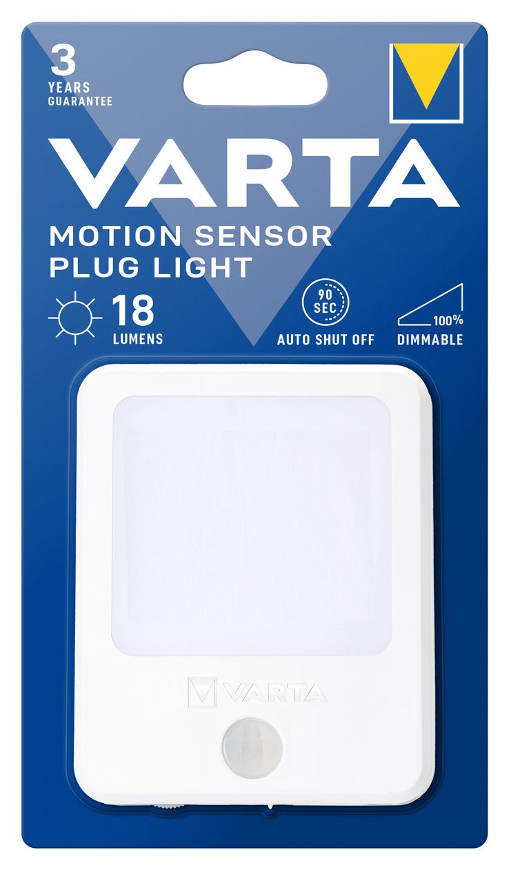 Motion Sensor Plug Light Nachtlicht LED Warmweiß AC  (Weiß) 