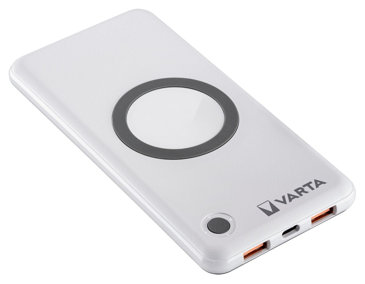 Wireless 10000 mAh Powerbank USB Typ-C Kabelloses Laden  (Weiß) 
