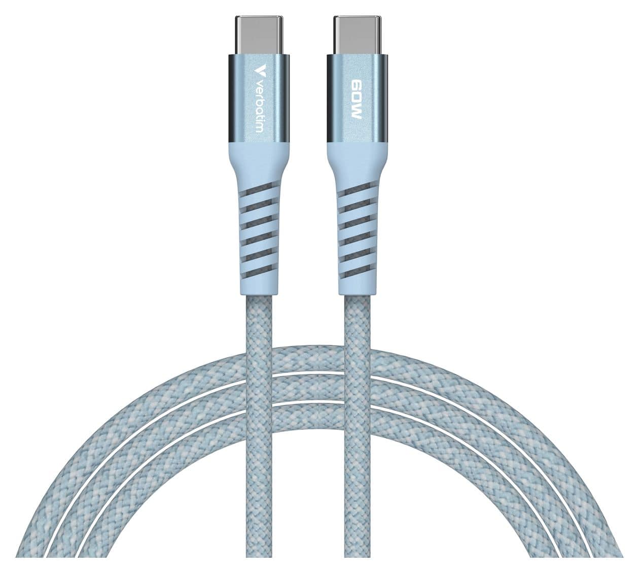 31852 0,48 Gbit/s Rundkabel USB C auf USB C Männlich bis 60 W 1,2 m  (Blau) 