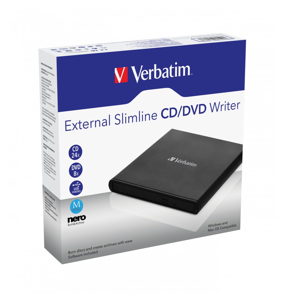 53504 Slimline externer CD/DVD Brenner 
