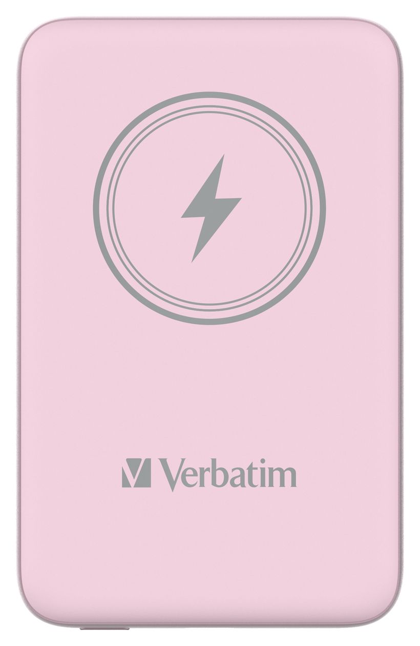 Charge 'n' Go 10000 mAh Powerbank USB Typ-C Kabelloses Laden  (Pink) 