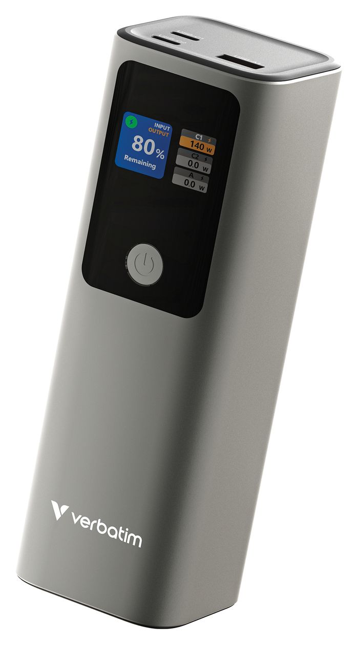 Charge 'n' Go 27000 mAh Powerbank USB Typ-C  (Grau) 