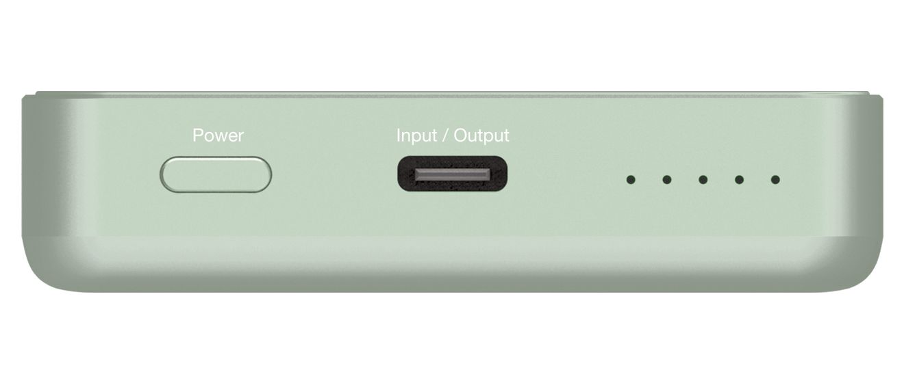 Charge 'n' Go Essentials 10000 mAh Powerbank USB Typ-C Kabelloses Laden  (Grün) 