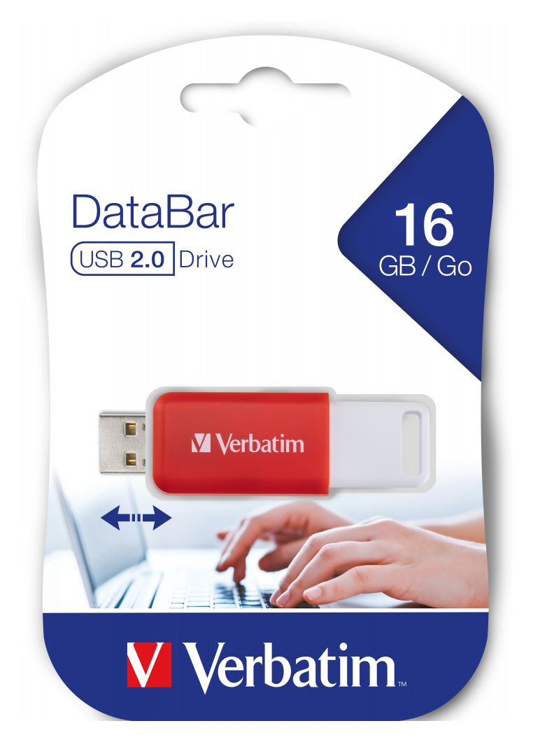 DataBar USB Typ-A Stick 16 GB  (Rot) 