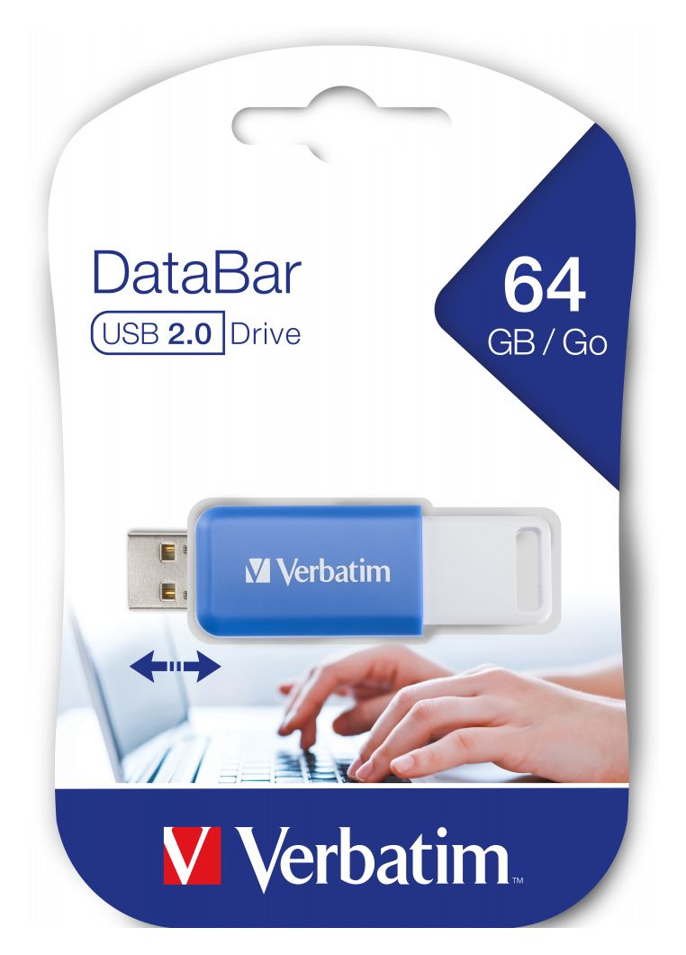 DataBar USB Typ-A Stick 64 GB  (Blau) 