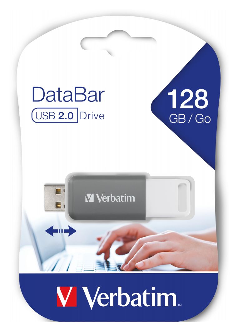 DataBar USB Typ-A Stick 128 GB  (Grau) 