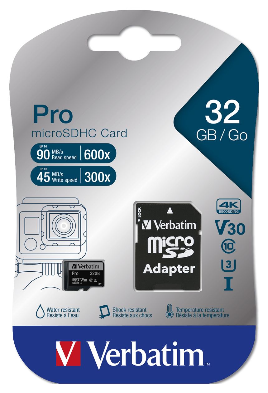 Pro MicroSDHC Speicherkarte 32 GB Klasse 10 