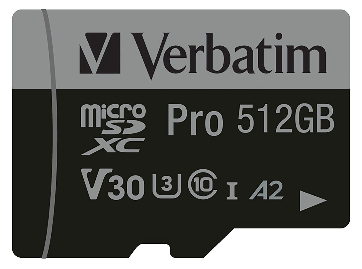Pro MicroSDXC Speicherkarte 512 GB Class 3 (U3) Klasse 10 