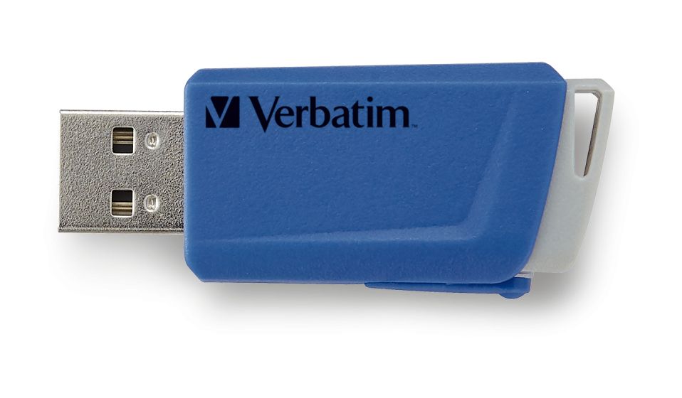 Store 'n' Click USB Typ-A Stick 32 GB  (Blau, Grau, Rot) 
