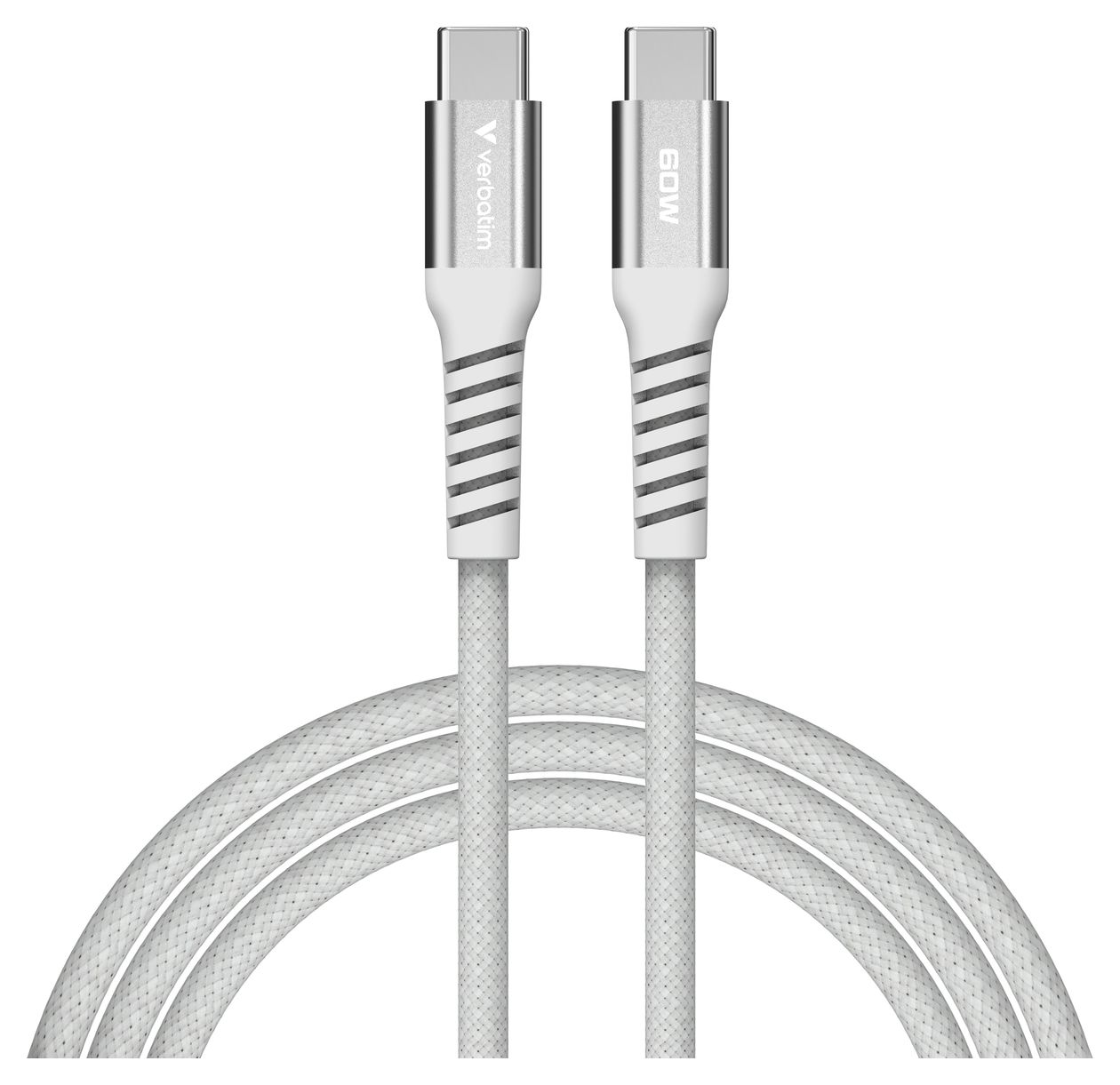 Sync & Charge Magnetic 480 Mbit/s Stecker Rundkabel USB C auf USB C bis 60 W 1,2 m  (Grau) 