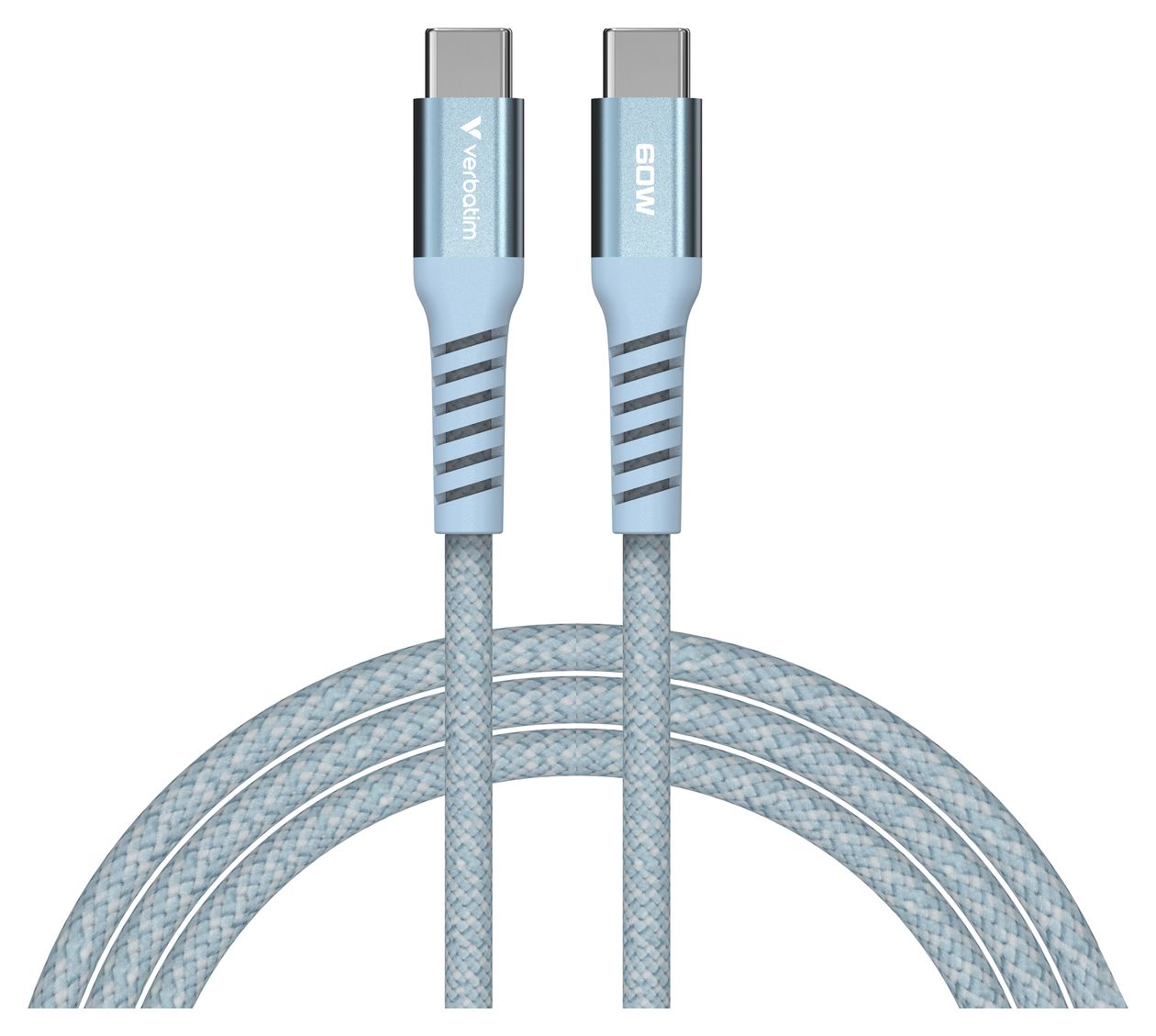Sync & Charge Magnetic 480 Mbit/s Stecker Rundkabel USB C auf USB C bis 60 W 1,2 m  (Blau) 