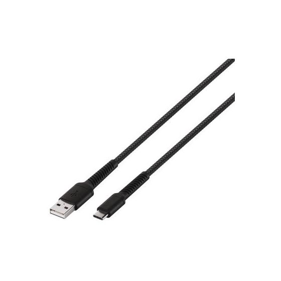63638 Rundkabel USB C auf USB A Männlich bis 60 W 0,5 m  (Schwarz) 