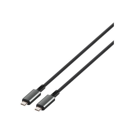 64013 40 Gbit/s Rundkabel USB C auf USB C Männlich bis 240 W 0,5 m  (Schwarz) 