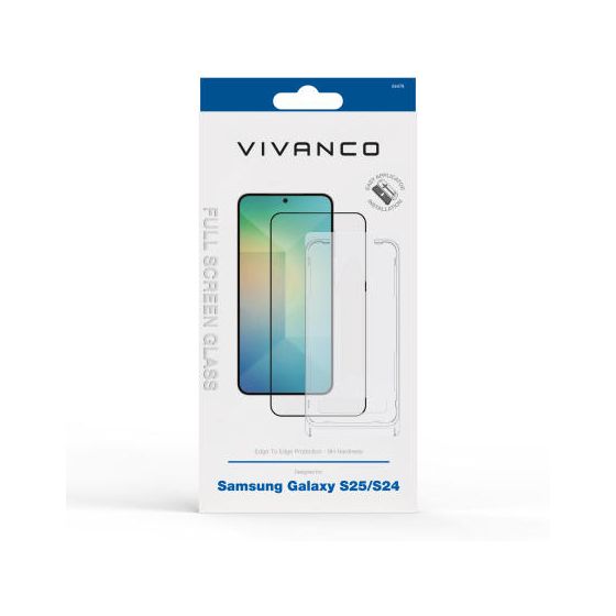 64478 Klare Bildschirmschutzfolie Glas 9H für  Samsung Galaxy S25 Schmutzabweisend, Schlagfest, Kratzresistent 