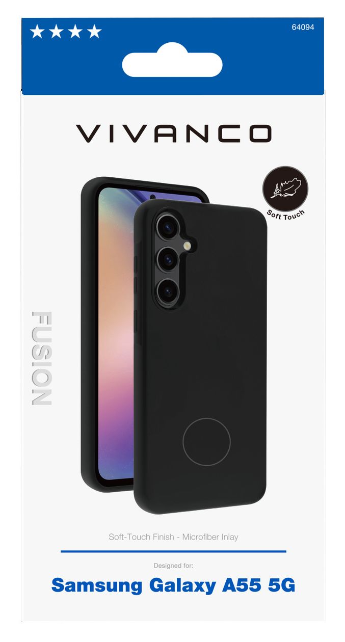 Fusion Cover für Samsung Galaxy A55 5G  (Schwarz) 