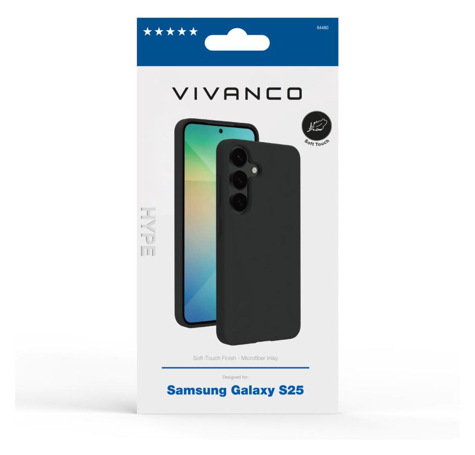 Hype Cover für Samsung Galaxy S25  (Schwarz) 