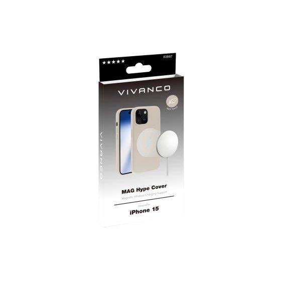 Mag Hype Cover für Apple iPhone 15  (Beige) 