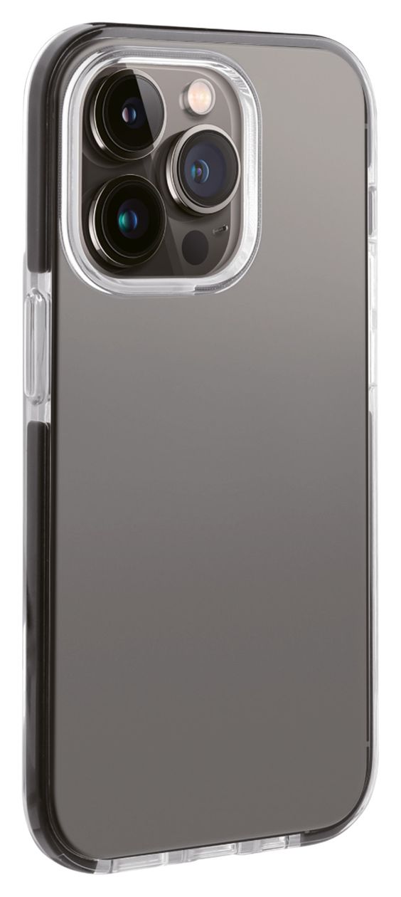 Rock Solid Cover für Apple iPhone 14 Pro Max (Schwarz, Transparent) 