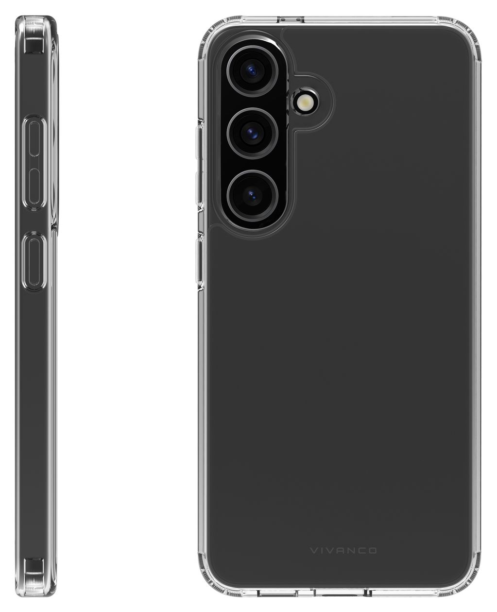 Safe and Steady Cover für Samsung Galaxy S24+  (Transparent) 