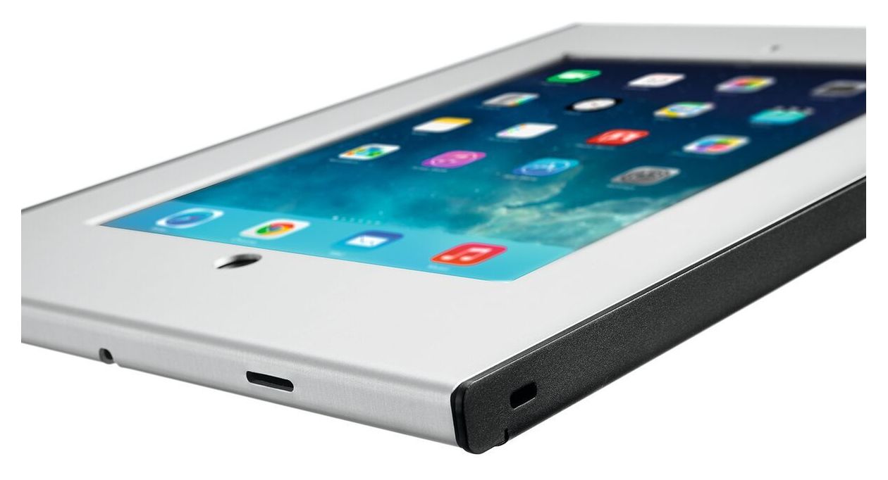 PTS1213 TabLock aus Aluminium, Stahl für Apple iPad Air 1 / 2 & iPad Pro 9.7 bis 24,6 cm (9.7")  (Silber) 