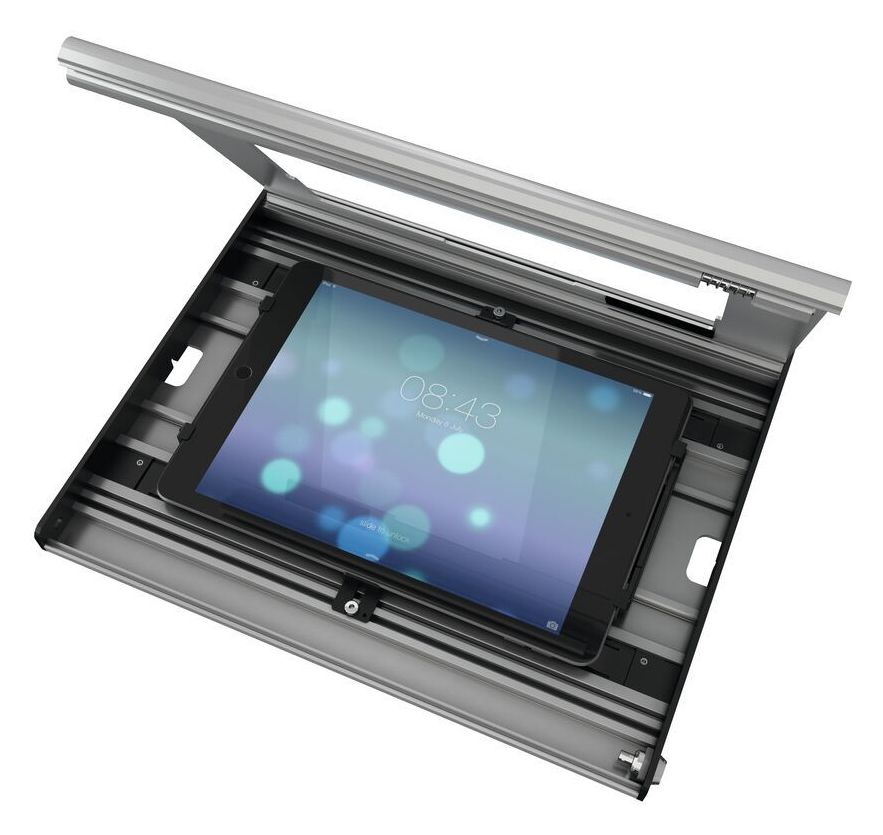 PTS2010 TabLock Tablethalterung aus Aluminium/Stahl für Universal bis 25,4 cm (10")  (Aluminium/Silber) 