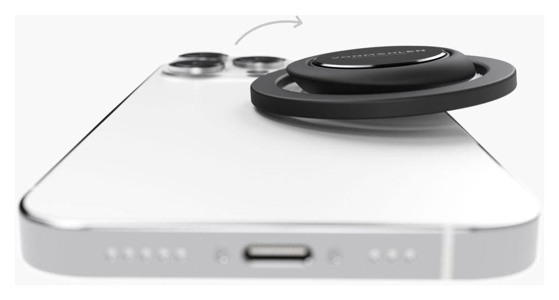 Backflip Mag Fingerring für Apple iPhone 12, 13, 14, 15  (Schwarz) 