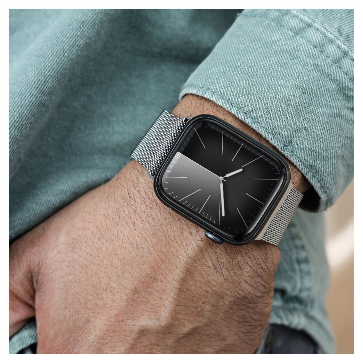 Milanese Loop 2 Armband Apple Watch 44 | 45 | 46 | 49 mm  (Silber) 