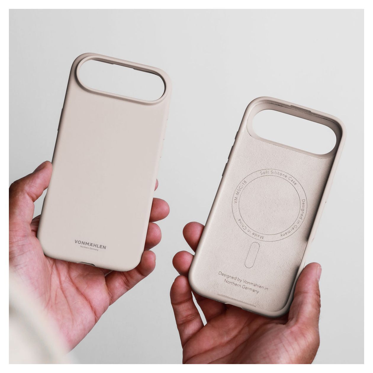 Soft Silicone Case Cover für Apple iPhone 17 Air  (Cremefarben) 