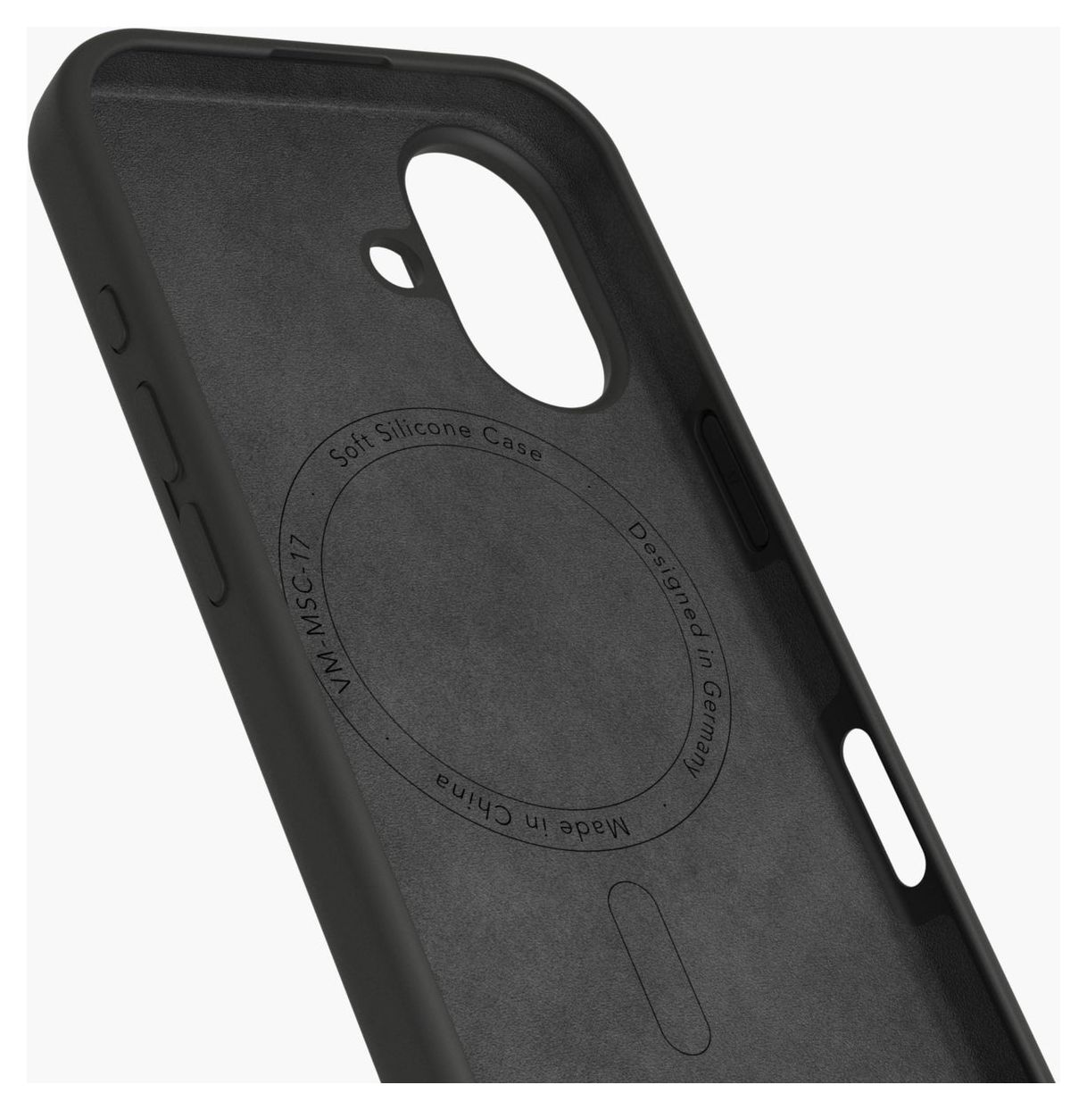 Soft Silicone Case Cover für Apple iPhone 17  (Schwarz) 