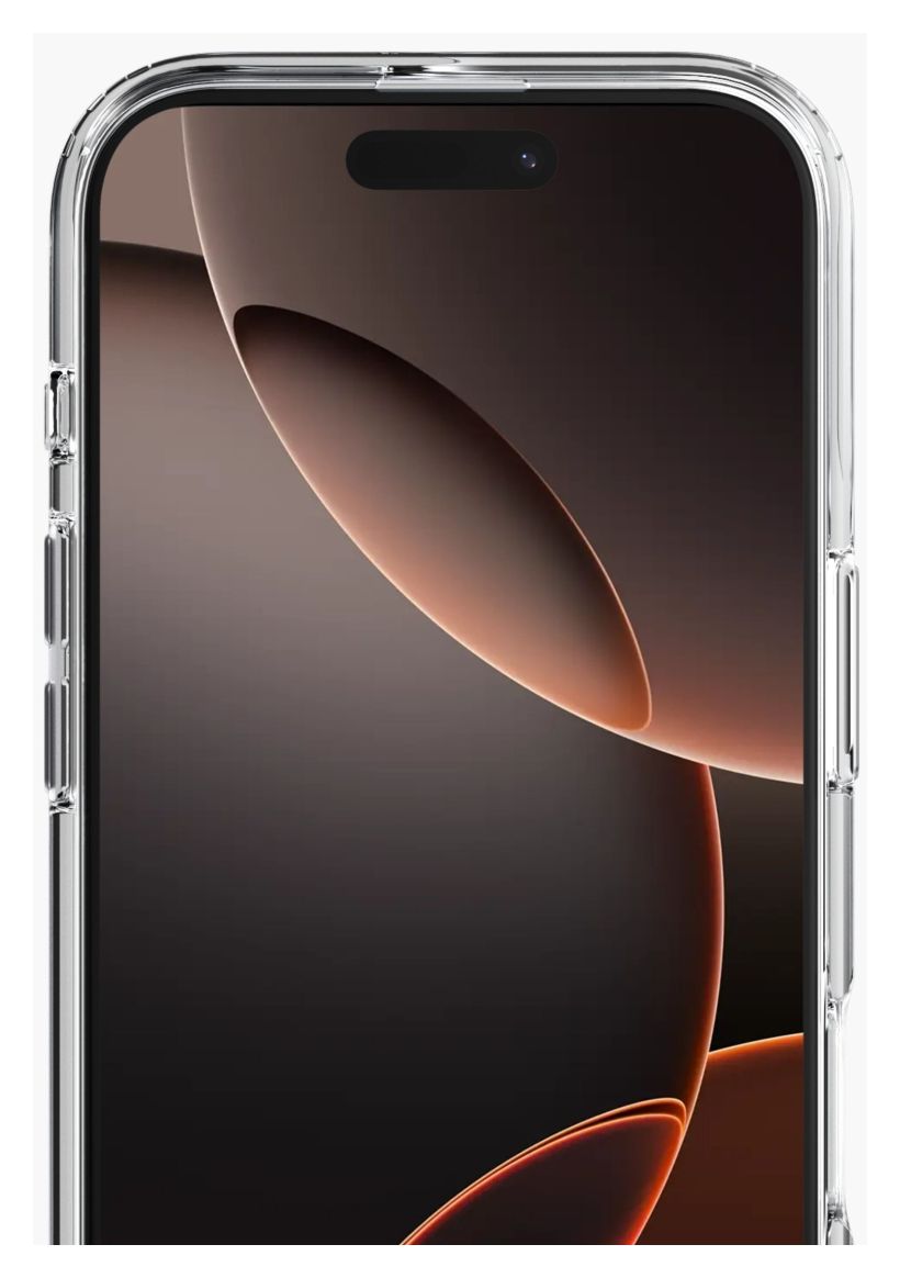 Transparent Case Cover für Apple iPhone 16 Pro (Schwarz, Transparent) 