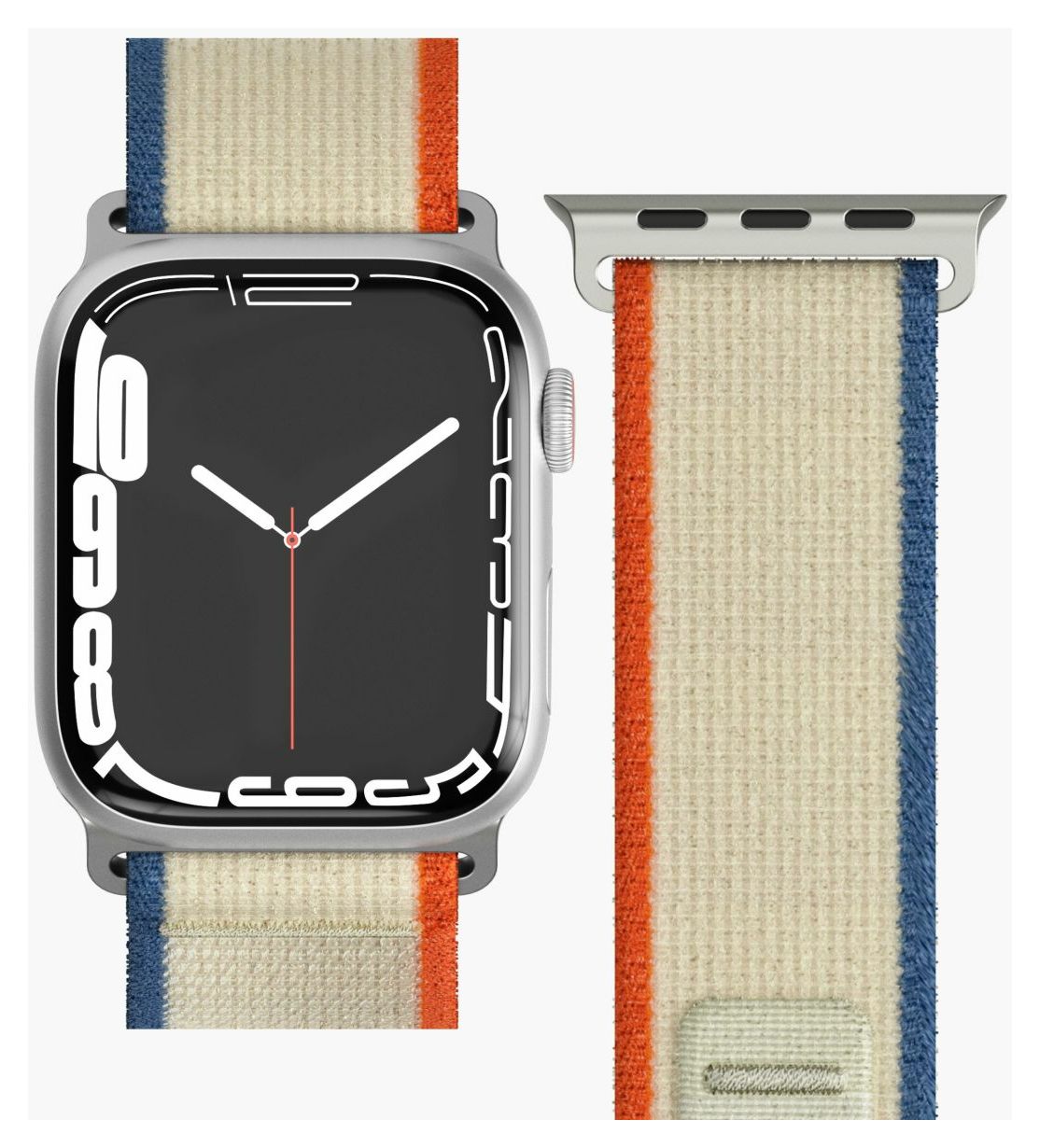 Trekking Loop Armband Apple Watch 42 mm / 44 mm / 45 mm / 49 mm  (Beige, Orange) 