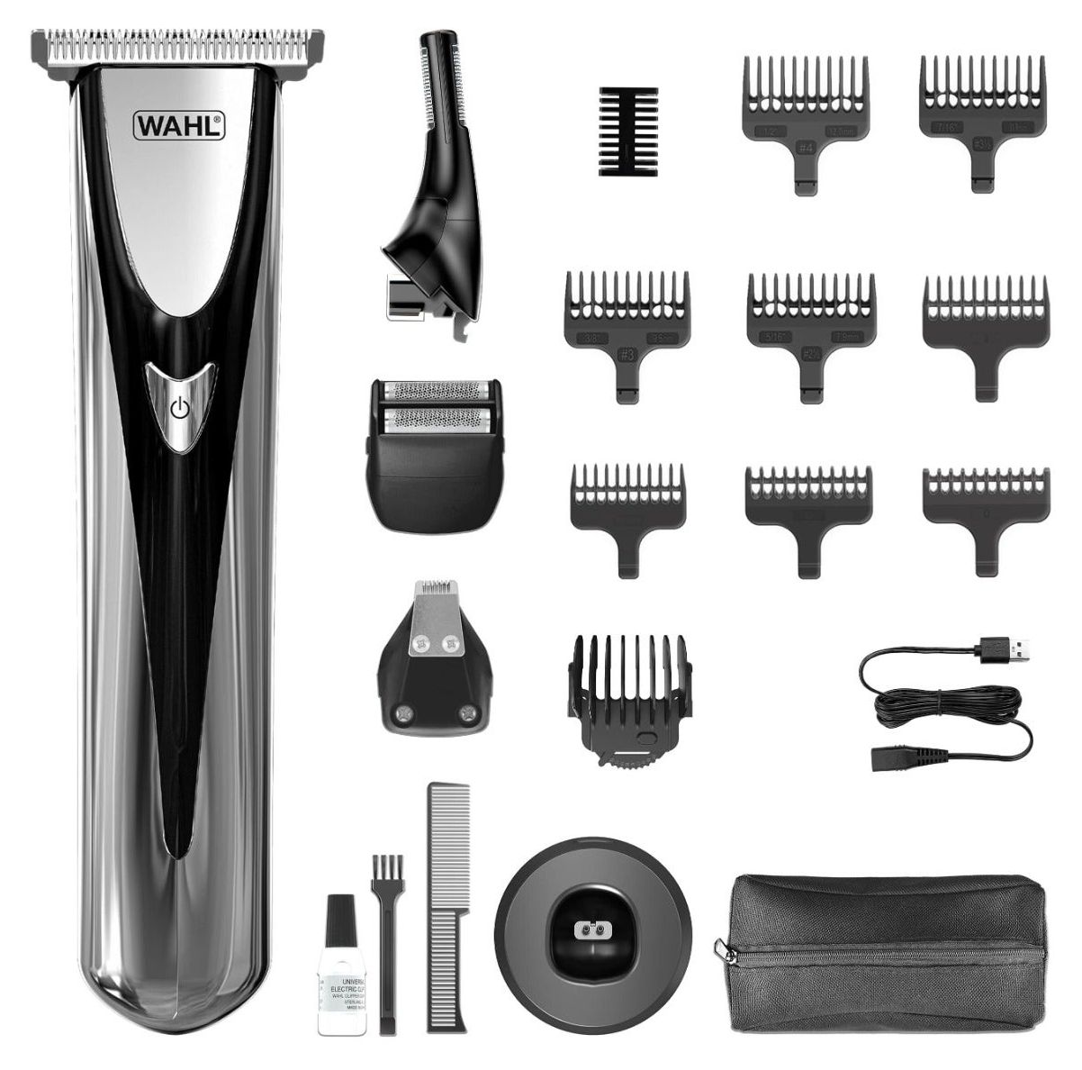 3028050 Elite Groom Haarschneider Batterie/Akku 10 Aufsteckkämme 
