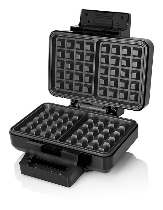 BW-1000B Waffeleisen quadratisch für 2 Waffel(n) 1000 W 