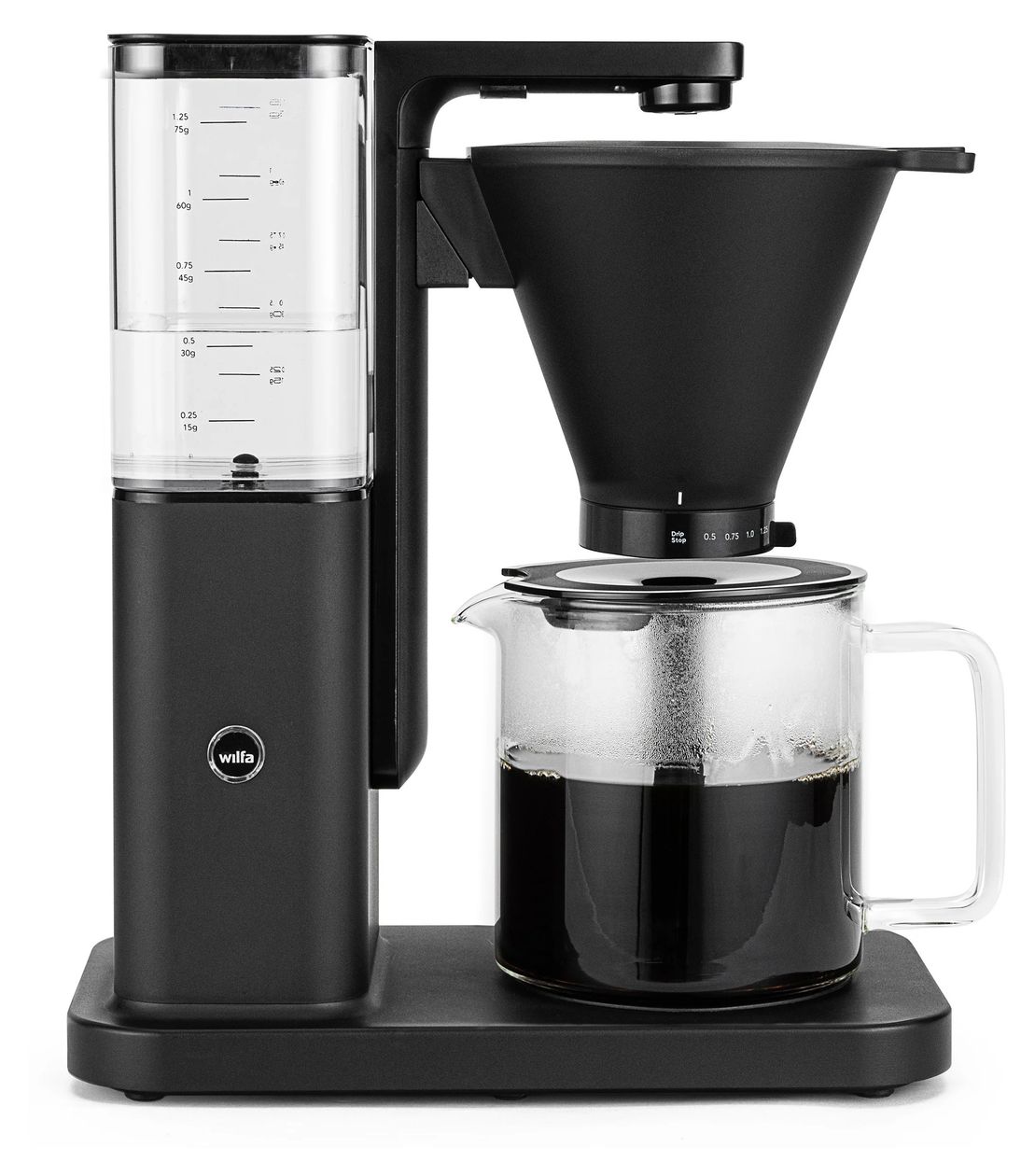 CM10AB-M125 10 Tassen Filterkaffeemaschine 1,2 l (Schwarz, Transparent) 