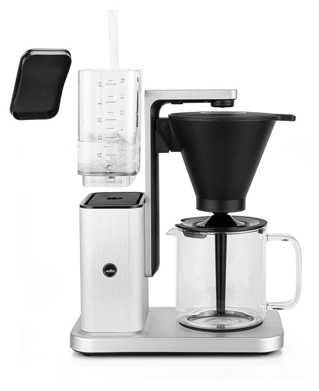 CM10ABA-A125 10 Tassen Filterkaffeemaschine 1,2 l (Schwarz, Transparent, Weiß) 