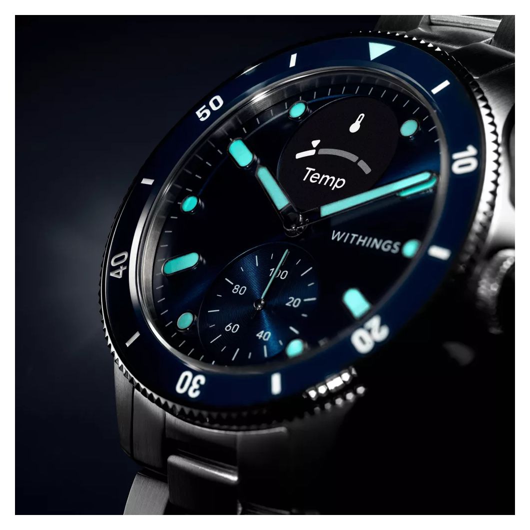 ScanWatch Nova Hybrid 42 mm Smartwatch Rund 282 ppi  (Edelstahl) 