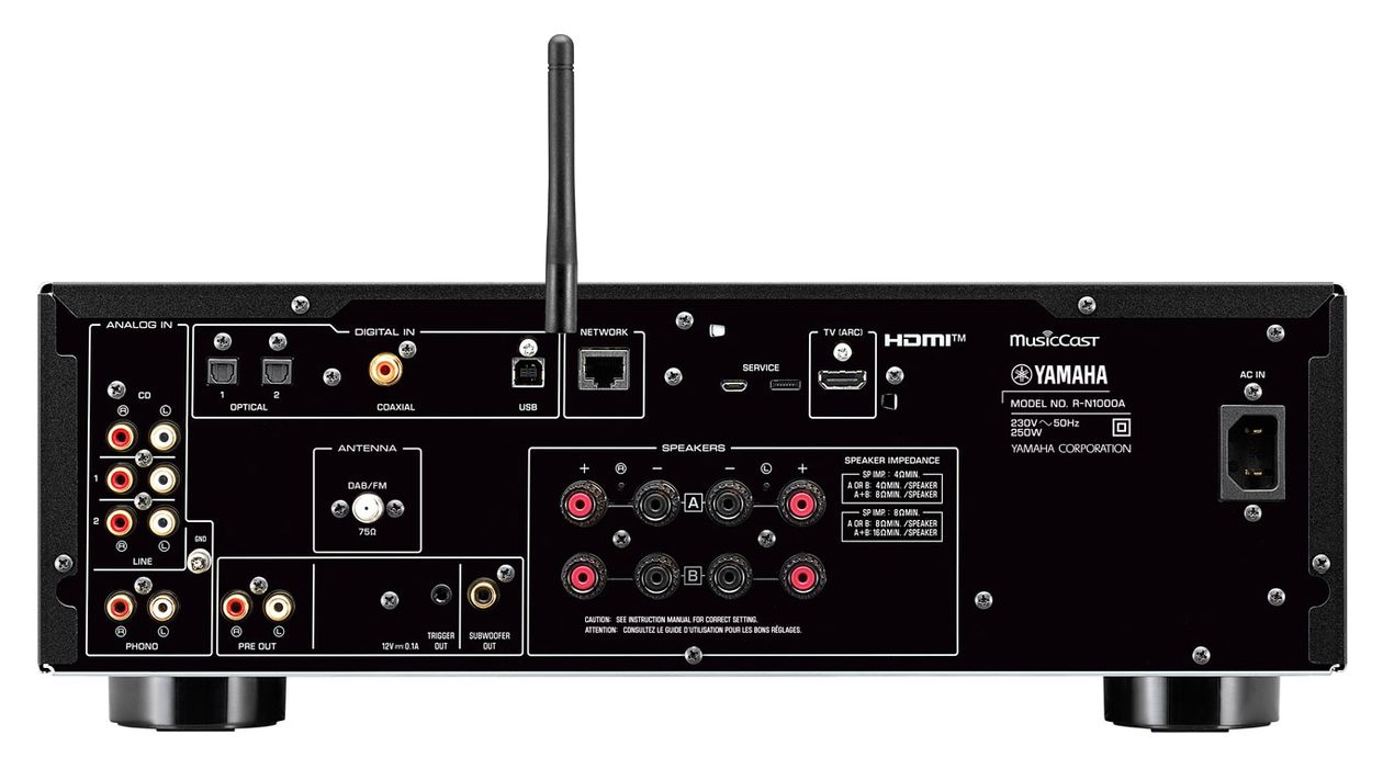 R-N1000A AM, DAB, DAB+, FM Receiver 220 W  (Silber) 