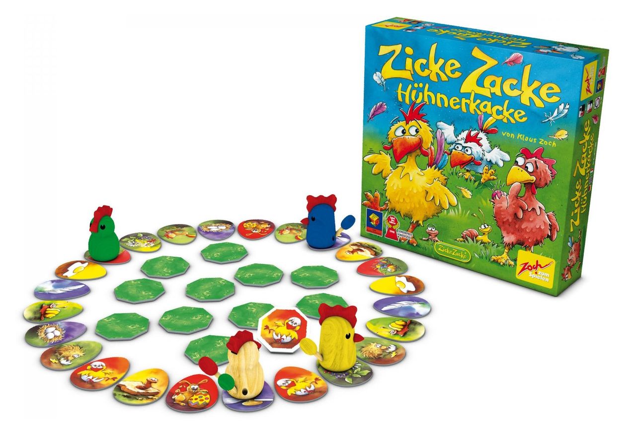 19981 Zicke Zacke Hühnerkacke Brettspiel bis zu 4 Spielern ab 4 Jahr(e) 