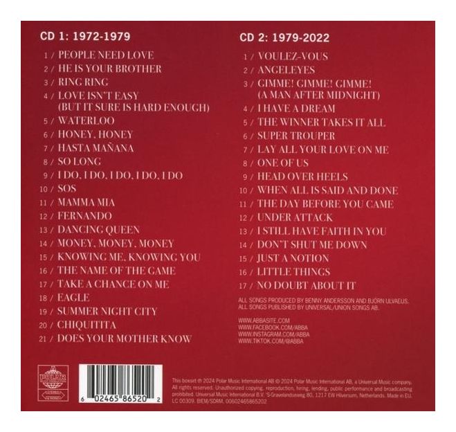 ABBA - The Singles :The First Fifty Years (Ltd. 2CD) 