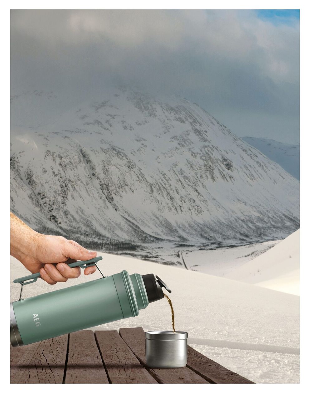 ATHJ01 Thermosflasche 1 l   (Grün) 