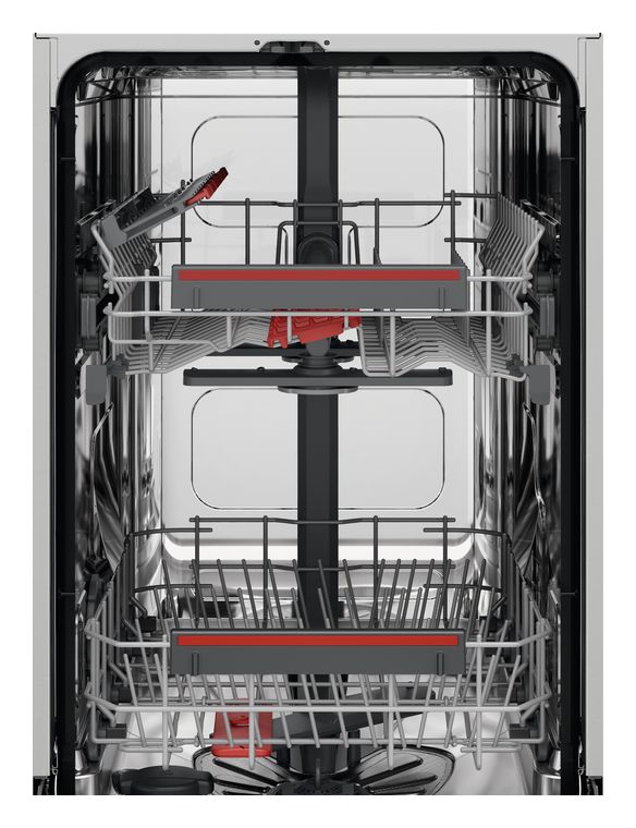 FSE73427P 45 cm Geschirrspüler vollintegriert (ohne Front) Leise 9 Maßgedecke aquaStop Funktion Auto Open 