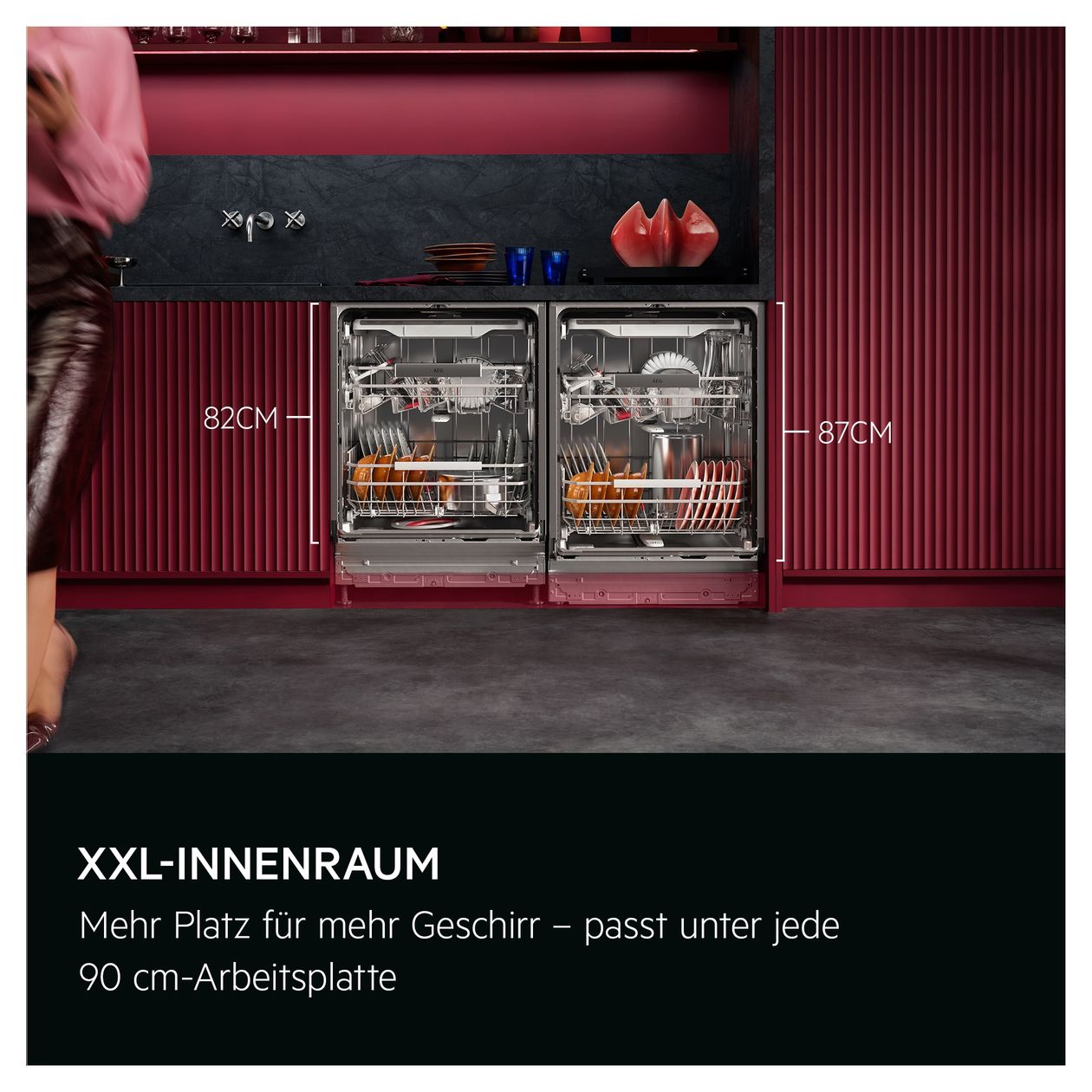 Serie 8000 GI8700X2EX 60 cm Geschirrspüler vollintegriert (ohne Front) Sehr leise 15 Maßgedecke aquaStop Funktion Auto Open 