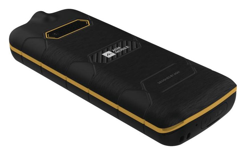 M9F Floating 4G Smartphone 6,1 cm (2.4 Zoll 2 MP Dual Sim  (Schwarz, Orange) 
